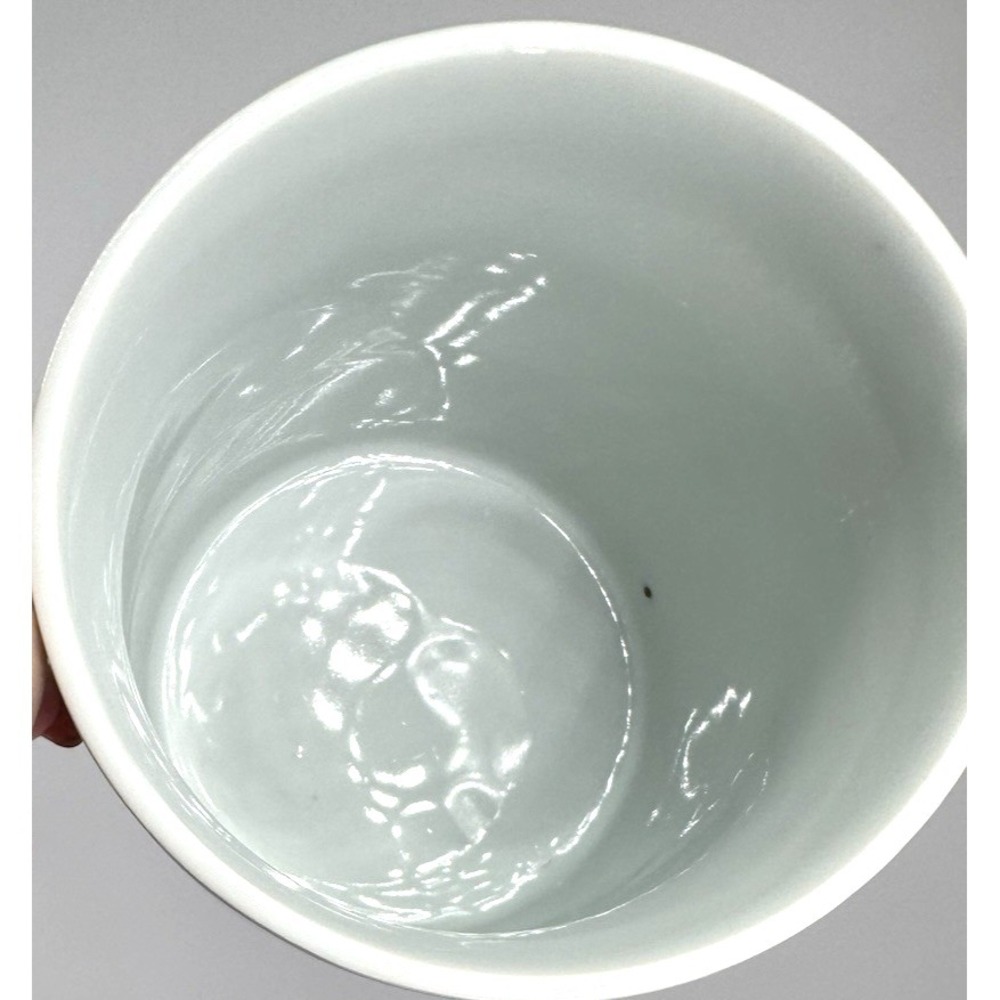 Blue & White Porcelain Pagoda Landscape Lidded Mug Tea Coffee Cup - Picture 11 of 14